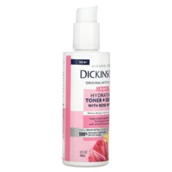 Dickinson Brands Original Witch Hazel, 4-in-1 Hydrating Toner + Serum With Rose Water, Alcohol Free, 4 Fl Oz (118 Ml) -Glow Up Beauty Store GUEST 5e8b328e ca4d 4583 9051 f119c08ae1be