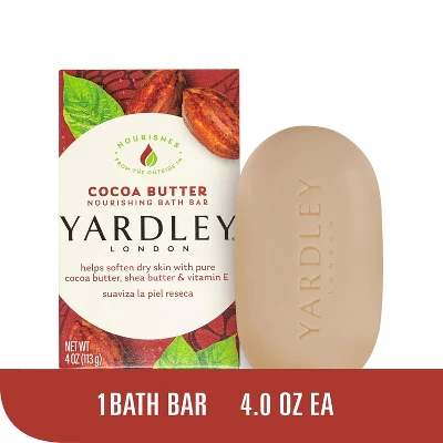 Yardley - London, Cocoa Butter, Moisturizing Bath Bar, 4.0 Oz 3 Yardley - London, Cocoa Butter, Moisturizing Bath Bar, 4.0 Oz