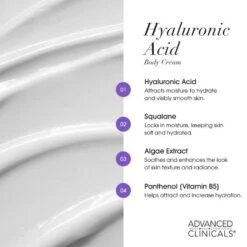 Advanced Clinicals Hyaluronic Acid Body Cream & Hyaluronic Acid Facial Serum Skin Care Bundle, 2 Piece Set -Glow Up Beauty Store GUEST 64bb2893 c946 409e 9aff 7b7761400569 1
