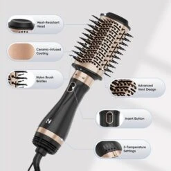 NICEBAY Hot Air Hair Brush, Blow Dryer Brush, Hot Air Styling Brush, Blowout Brush, Hair Dryer Brush For All Hair Types -Glow Up Beauty Store GUEST 6573a9d4 ba17 4d07 9ed8 64566b37b3d6