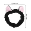 Unique Bargains Facial Cleansing Mask Brush Cat Ears Headbands Set 6 Pcs