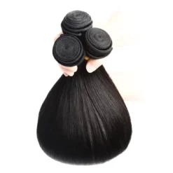 Jessie's Wig 12-30 Inch Grade S Straight Human Hair Bundles 95g For Thin Hair Straight #1b Natural Black 1Pcs/Pack