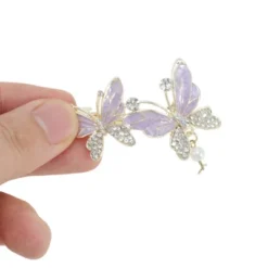 Unique Bargains Exquisite Butterfly Pendant Spring Clip Hair Clips Purple Silver Tone 1 Pc -Glow Up Beauty Store GUEST 69112539 2b6a 4bd5 b0d5 ef693fc4e23b