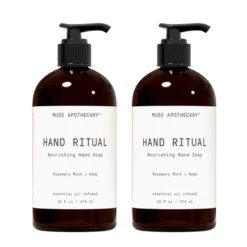 Muse Apothecary Hand Ritual - Aromatic And Nourishing Hand Soap, Infused With Natural Essential Oils - 16 Oz, Rosemary Mint + Hemp, 2 Pack -Glow Up Beauty Store GUEST 69681b43 66d8 47e7 b660 fd403b2faeaa