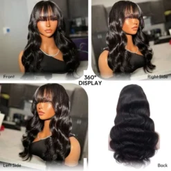 Jessie's Wig 16-26 Inch Body Wave Glueless Wig With Bangs 13x5 Pre Cut Lace Natural Color 1 Pc/Pack -Glow Up Beauty Store GUEST 6a0e561b 9389 4dfb 87d4 c94ba5ecfe49