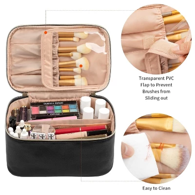 Makeup Bag, Portable Cosmetic Bag, Large Capacity Travel Makeup Case Organizer 3 Makeup Bag, Portable Cosmetic Bag, Large Capacity Travel Makeup Case Organizer