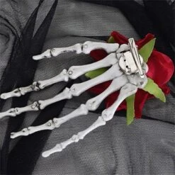 Clotth Halloween Rose Hands Hair Clips - Dual Use As Hair Clip And Brooch, Halloween Accessory, Plastic Decoration - Red Flower -Glow Up Beauty Store GUEST 6cf9440d 56bb 4332 aac2 72aac9c10b47