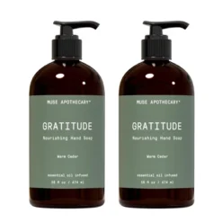 Muse Apothecary Hand Ritual - Aromatic And Nourishing Hand Soap, Infused With Natural Aromatherapy Essential Oils - 16 Oz, Warm Cedar, 2 Pack -Glow Up Beauty Store GUEST 6d6bb994 b699 4c7c 92fc a0219602999b