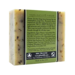 Plantlife Green Tea Bar Soap – Moisturizing, Soothing, Handcrafted, Plant-Based – Made In California, 4oz
