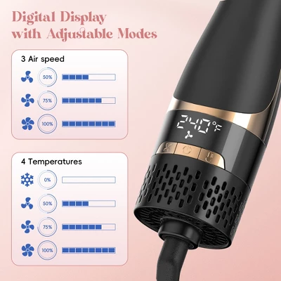 NICEBAY Hair Dryer Brush, Blow Dryer Brush With Display Screen, One Step Hot Air Brush For Hair Drying, Styling And Volumizing 6 NICEBAY Hair Dryer Brush, Blow Dryer Brush With Display Screen, One Step Hot Air Brush For Hair Drying, Styling And Volumizing - Image 4