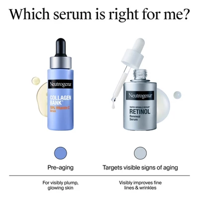 Neutrogena Collagen Bank 15% Vitamin C Glow + Tone Booster Serum - 0.5 Fl Oz 10 Neutrogena Collagen Bank 15% Vitamin C Glow + Tone Booster Serum - 0.5 Fl Oz - Image 8