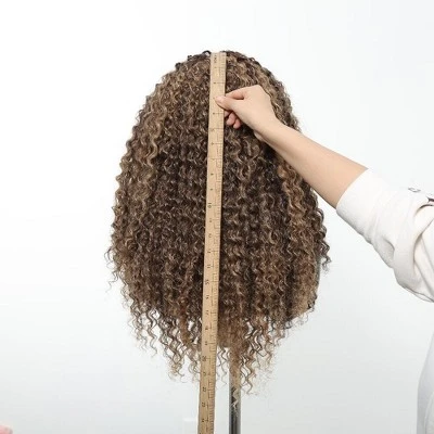 Jessie's Wig 22 Inch Curly 13*3.5 Synthetic Lace Wigs Blonde Highlights 1 Pc/Pack 11 Jessie's Wig 22 Inch Curly 13*3.5 Synthetic Lace Wigs Blonde Highlights 1 Pc/Pack - Image 9