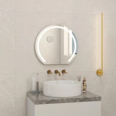 23.6" Round LED Vanity Mirror With Stand 5 23.6" Round LED Vanity Mirror With Stand - Image 3