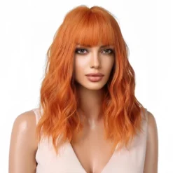 Jessie's Wig 14 Inch Short Wavy Wig With Bangs Synthetic Hair Ginger Color 1 Pc/Pack -Glow Up Beauty Store GUEST 72ac0d88 4342 4ebd 9914 49e5bf1e7d51