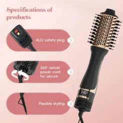 NICEBAY Hair Dryer Brush, Blow Dryer Brush With Display Screen, One Step Hot Air Brush For Hair Drying, Styling And Volumizing 18 NICEBAY Hair Dryer Brush, Blow Dryer Brush With Display Screen, One Step Hot Air Brush For Hair Drying, Styling And Volumizing -Glow Up Beauty Store GUEST 77a587d4 684a 46d0 bd14 831d05aabf33