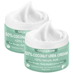 Grocerism 50% Coconut Urea Cream & 2% Salicylic Acid Cream - Callus & Crack Repair For Feet & Hands - Moisturizing Cream -Glow Up Beauty Store GUEST 7a09906b e104 4051 a082 4cf3209f8229