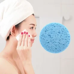 Unique Bargains Reusable Facial Sponges 2.36"x0.31" 6 Pcs