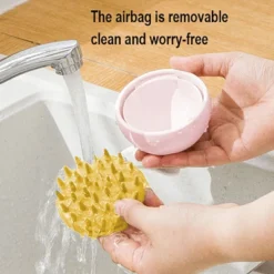 Evo Bytes Scalp Massager Shampoo Brush For Deep Cleaning And Relaxing Massage - Pink -Glow Up Beauty Store GUEST 7a51c6b6 c7f2 40fa 84db 3b447302c782