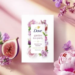 Dove Beauty Garden Tea Party Bar Soaps - Velvet Fig Bloom - Limited Edition - 15oz/4pk -Glow Up Beauty Store GUEST 7e3e7a8b 7012 4f51 b446 08f420757469