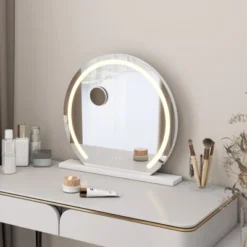23.6" Round LED Vanity Mirror With Stand 25 23.6" Round LED Vanity Mirror With Stand -Glow Up Beauty Store GUEST 7ec0d3b8 2495 4280 b96a c950d050c5bd