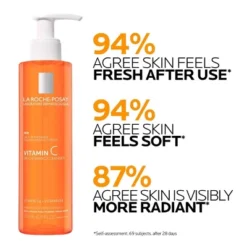 LA ROCHE-POSAY La Roche Posay Brightening Vitamin C Antioxidant Foaming Face Cleanser - 6.76 Fl Oz -Glow Up Beauty Store GUEST 7fb13b33 f00c 43f5 87be 50d20d5560fc