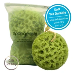 Spongentle Dual-Sided Body Sponge Loofah, Ultra Soft & Exfoliating For Gentle Daily Shower Use -Glow Up Beauty Store GUEST 8192aaf0 d9fa 4fca b319 683993592fad