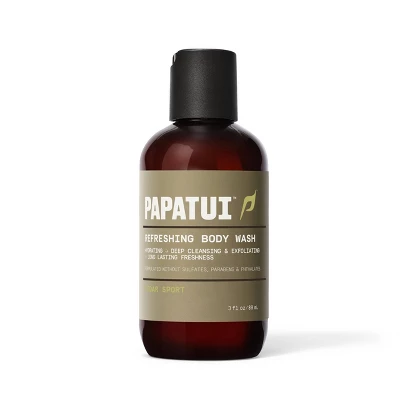 Papatui Men's Sulfate-Free Exfoliating And Hydrating Coconut Oil Body Wash - Cedar Sport - Trial And Travel Size - 3 Fl Oz 3 Papatui Men's Sulfate-Free Exfoliating And Hydrating Coconut Oil Body Wash - Cedar Sport - Trial And Travel Size - 3 Fl Oz