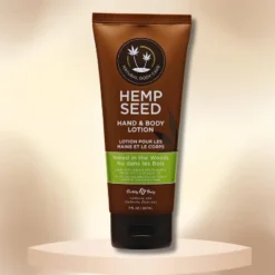Earthly Body Hemp Seed Hand & Body Lotion (7 Oz) - Naked In The Woods | For Healthy, Glowing Skin | Locks In Moisture, Reduces Dryness & Fine Lines