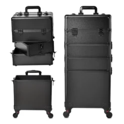 4 In 1 Rolling Makeup Case With Drawers