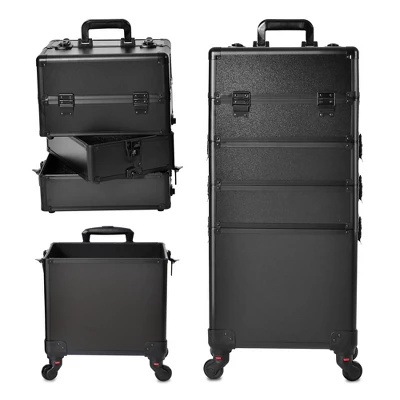 4 In 1 Rolling Makeup Case With Drawers 3 4 In 1 Rolling Makeup Case With Drawers