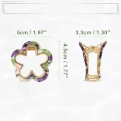 Unique Bargains Women's Acrylic Flower Hair Claw Clip 1.97"x1.77"x1.30" Multicolor 6 Pcs -Glow Up Beauty Store GUEST 8d0585bf fc87 4c46 9454 c80d41f8bba5