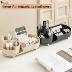 Makeup Organizer, Rotating Makeup Organizer For Vanity With Brush Holder, Cosmetic Organizer, Large Spinning Makeup Skincare Organizer, Black -Glow Up Beauty Store GUEST 8f300cc0 80d0 42c8 ac34 c9aa4f2c51eb