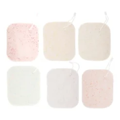 Unique Bargains Reusable Sponge Face Scrubber 4.57"x3.78" Multiple Colors 6 Pcs -Glow Up Beauty Store GUEST 91011322 1bc1 425d 819b c3830cef54b0