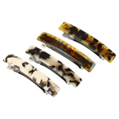 Unique Bargains Women's Tortoise Shell French Hair Barrettes 4 Pcs -Glow Up Beauty Store GUEST 91bb6403 536d 4d21 bed0 624232319570