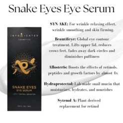 Intoxicated Cosmetics Snake Eyes Eye Serum | Lifting & Daily Moisture 0.5 FL OZ | 15mL -Glow Up Beauty Store GUEST 92212193 7aca 415f bdd1 8998491957f4
