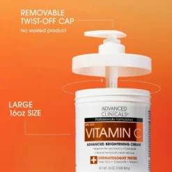 Advanced Clinicals Brightening Vitamin C Body Lotion + Hyaluronic Acid Body Cream For Dark Spots & Dry Skin, Set Of Two 16 Oz -Glow Up Beauty Store GUEST 94c6600d 3e59 4bcd b646 5a5aa55884b7