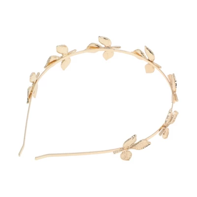 Unique Bargains Women's Grace Headbands Gold Tone 1 Pc 6 Unique Bargains Women's Grace Headbands Gold Tone 1 Pc - Image 4