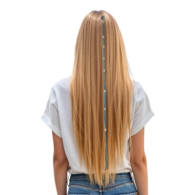 Unique Bargains Women's Eight Beads Braided Hair Chain 1 Pc 3 Unique Bargains Women's Eight Beads Braided Hair Chain 1 Pc