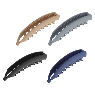 Unique Bargains Women's Fashion Banana Hair Clips 4 Pcs 15 Unique Bargains Women's Fashion Banana Hair Clips 4 Pcs - Image 13