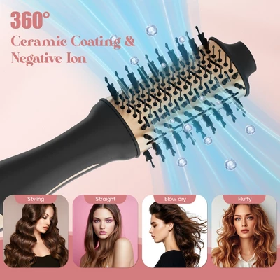 NICEBAY Hair Dryer Brush, Blow Dryer Brush With Display Screen, One Step Hot Air Brush For Hair Drying, Styling And Volumizing 3 NICEBAY Hair Dryer Brush, Blow Dryer Brush With Display Screen, One Step Hot Air Brush For Hair Drying, Styling And Volumizing