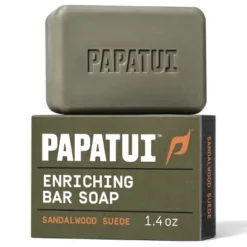 Papatui Men's Exfoliating And Hydrating Sulfate-Free Mango Butter, Avocado Oil And Ceramides Mini Bar Soap - Sandalwood Suede - 1.4oz -Glow Up Beauty Store GUEST 9aefbfab 9d42 43f1 8bd3 4bc41f8ed137