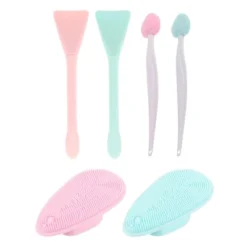 Unique Bargains Soft Plastic Silicone Cleansing Mask Brush Pink Blue 6Pcs -Glow Up Beauty Store GUEST 9c64a03a ff0c 4dab 83da 6fa0f2410294