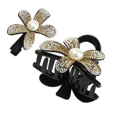 Unique Bargains Women's Fashion Elegant Rhinestones Hair Clips 2 Pcs 8 Unique Bargains Women's Fashion Elegant Rhinestones Hair Clips 2 Pcs - Image 6