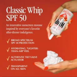 Vacation Classic Whip Sunscreen - SPF 50 - 4oz -Glow Up Beauty Store GUEST a1052de2 bd0d 4960 8c3d efd2ca53a469