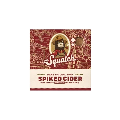 DR. SQUATCH Men's All Natural Bar Soap - Spiked Cider - 5oz 10 DR. SQUATCH Men's All Natural Bar Soap - Spiked Cider - 5oz - Image 8