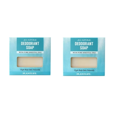 Deodorant Bar Soap 2-Pack | Naturally Refreshing Herbal Cleanser For Long-Lasting Freshness | Plant-Based Body Care | Plantlife 4 Deodorant Bar Soap 2-Pack | Naturally Refreshing Herbal Cleanser For Long-Lasting Freshness | Plant-Based Body Care | Plantlife - Image 2