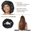Labhairs Silk Bonnet For Women, Adjustable Satin Sleep Cap For Curly/Natural Hair, Double Layer, Comfortable, Portable, Washable & Reusable -Glow Up Beauty Store GUEST a4079172 1214 4853 b767 2f7baddf2242