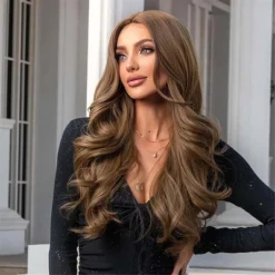 Jessie's Wig Wavy Wig Synthetic Middle Part Hair Wig For Women Blonde 26 Inch -Glow Up Beauty Store GUEST a6d3d9fa 9d2e 42ec b2fc c7cb04a0c386