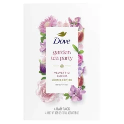 Dove Beauty Garden Tea Party Bar Soaps - Velvet Fig Bloom - Limited Edition - 15oz/4pk -Glow Up Beauty Store GUEST ac416022 65fe 4dbc abf6 fe127879f896