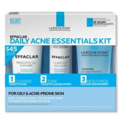 LA ROCHE-POSAY La Roche Posay Effaclar Acne Daily Essential Kit - 3ct -Glow Up Beauty Store GUEST ae187a30 9582 47e7 84be d40e57ca4280